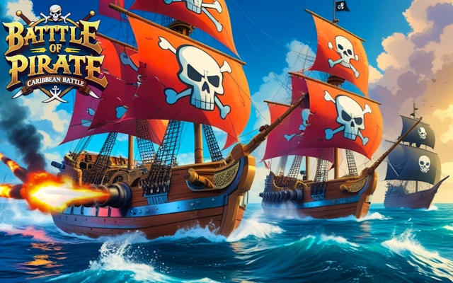 Battle of Pirate: Caribbean Battle - Naval Warfare Game