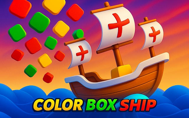 Color Box Ship: Falling Squares Survival