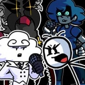 FNF Takeover but Everyone Sing it Online Game
