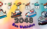 2048 Sea Vehicles: Charming Nautical Merge Puzzle