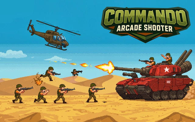 Commando Arcade precision fighter: Platformer Action Game