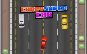 Crazy Super Car: Top-Down Driving Challenge