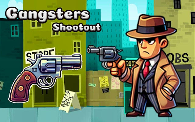 Gangsters Shootout: Ricochet Puzzle precision fighter