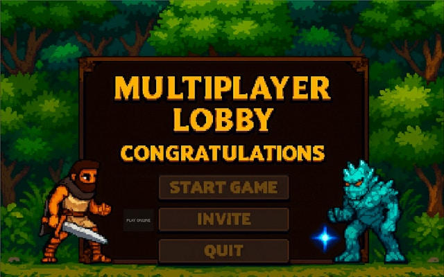 Multiplayer Lobby: Retro Brawler
